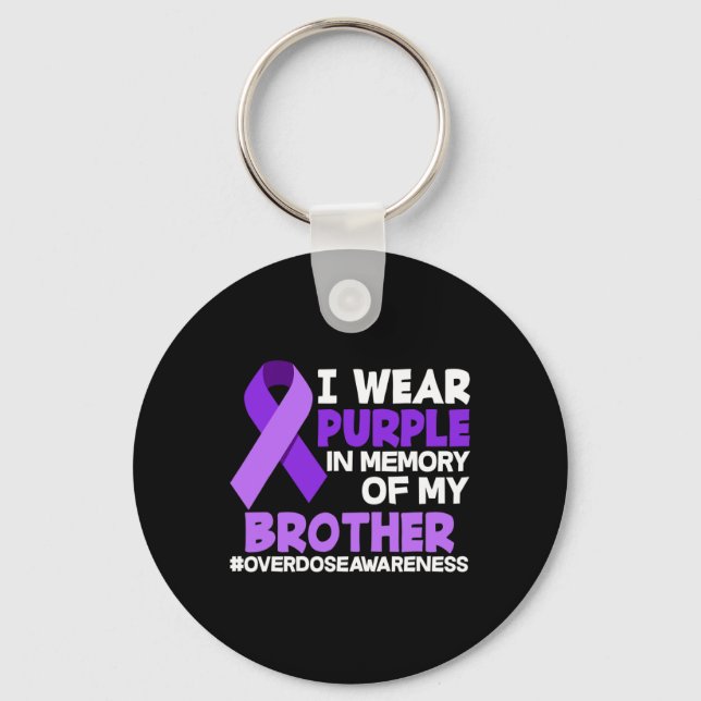 Porte-clés I Wear Purple (Recto)