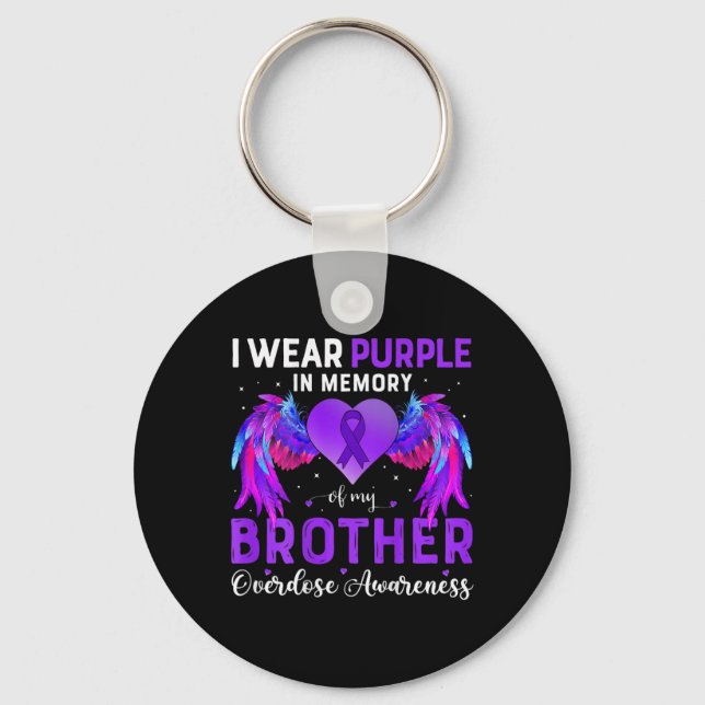 Porte-clés I Wear Purple (Recto)