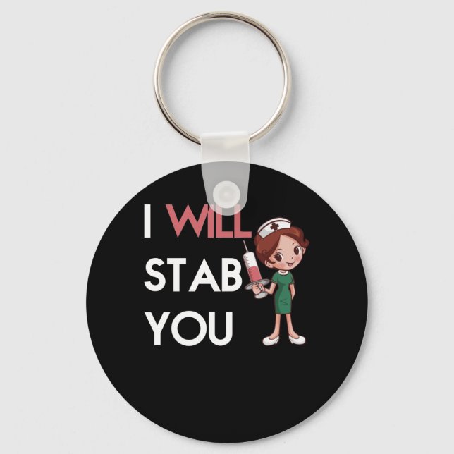 Porte-clés I Will Stab you (Recto)