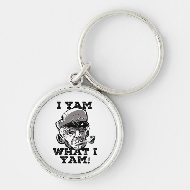 Porte-clés I Yam What I Yam Classic Meme Design (Devant)