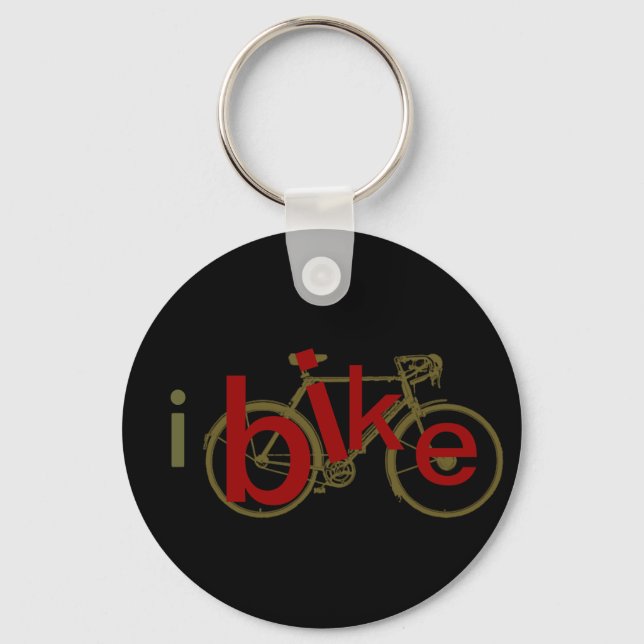 Porte-clés ibike ~ love cycling (Recto)