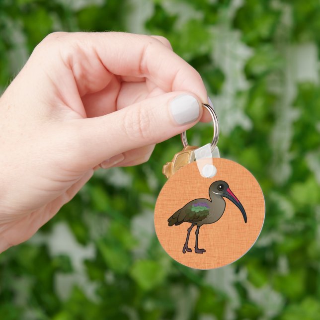 Porte-clés Ibis Hadada Birdorable (main)