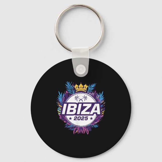 Porte-clés Ibiza 2025 Citation Vacances (Recto)