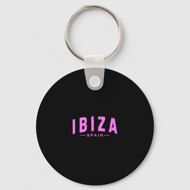 Porte-clés Ibiza Espagne Îles Learic Vacances Été Plage  (Recto)