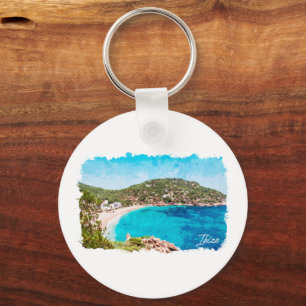 Porte-clés Ibiza Espagne Plage Paysage Voyage