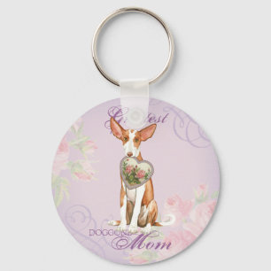 Porte-clés Ibizan Hound Heart Mom