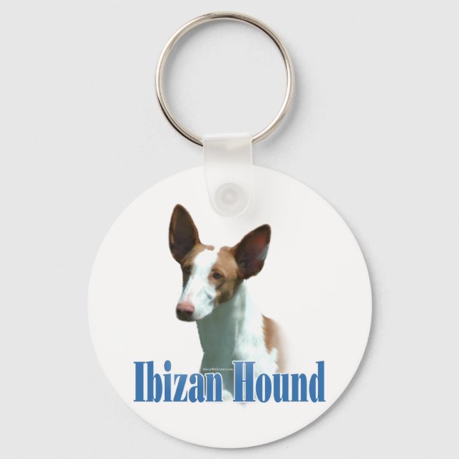 Porte-clés Ibizan Hound Nom (Recto)