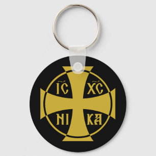 Porte-clés IC XC NIKA Christogram Jésus Christ conquiert