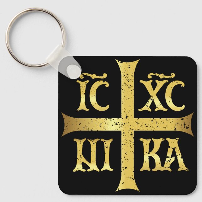 PORTE-CLÉS IC XC NIKA JESUS CHRIST CONQUÊTES (Recto)