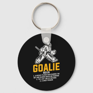 Porte-clés Ice Hockey Goalie Fun Définition pour tous les jou