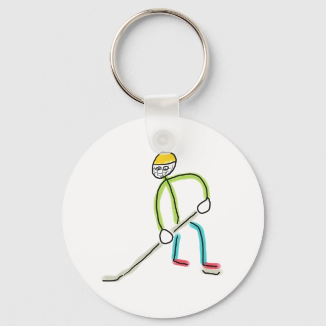 Porte-clés Ice Hockey Stickman (Recto)