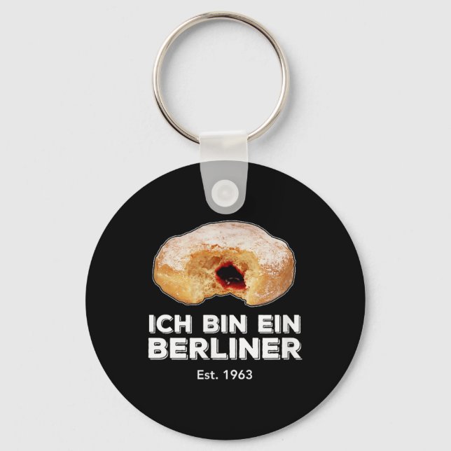 Porte-clés Ich Bin Ein Berliner Discours Jelly Donut Wall Col (Recto)