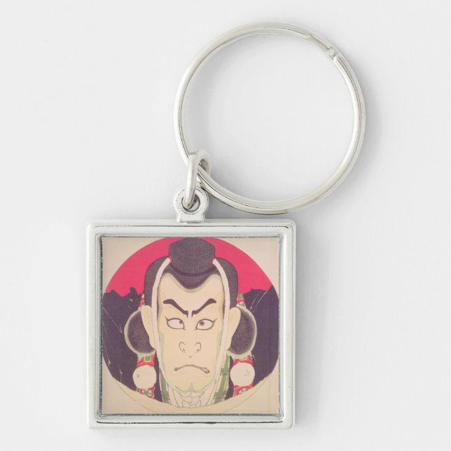 Porte-clés Ichikawa Danjuro IX dans un rondeau (Devant)