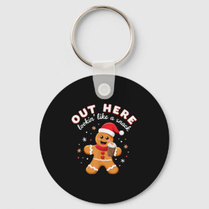 Porte-clés Ici On A L'Air D'Un Snack Gingerbrea De Noël