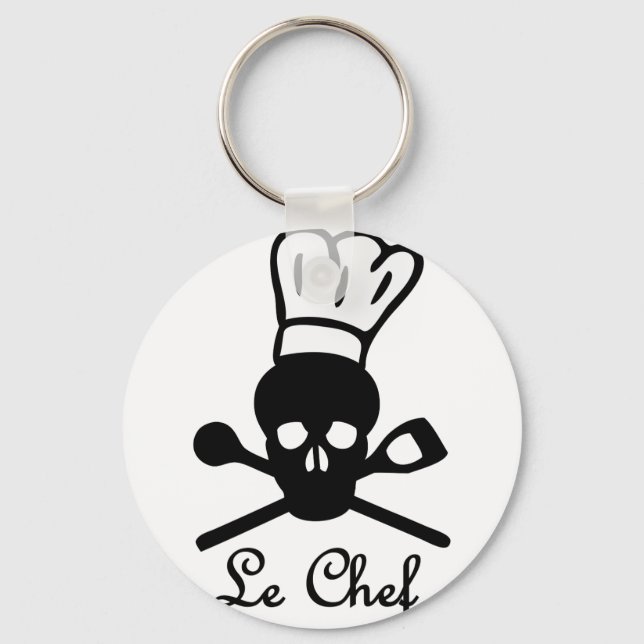 Porte-clés icône crâne du chef (Recto)