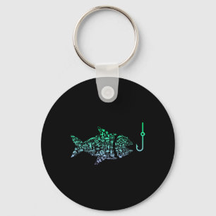 Porte-clés Icône de pêche pour pêcheurs Crochet de pêche Garç