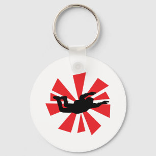 Porte-clés icône du parachutisme