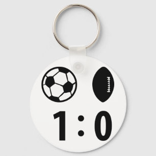 Porte-clés icône du sport noir