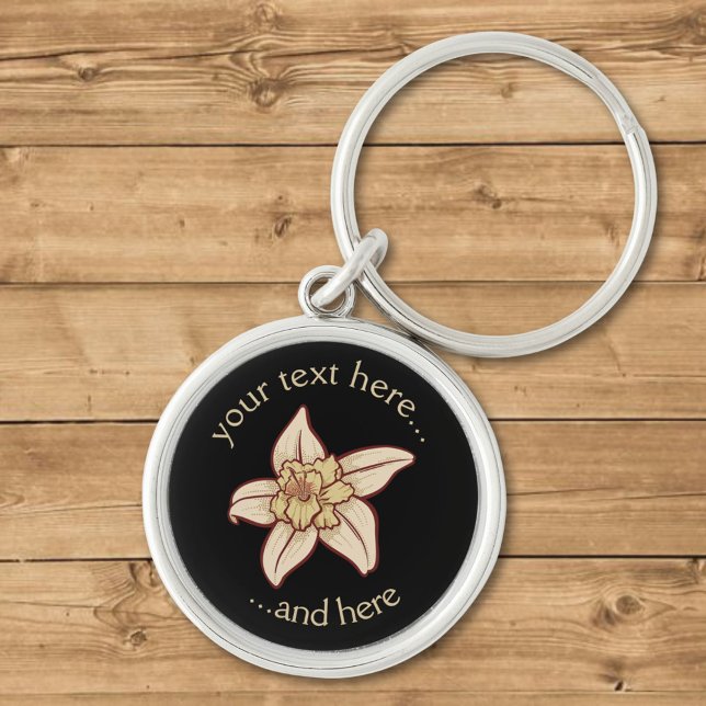 Porte-clés Icône Fleur Vanille (Créateur téléchargé)