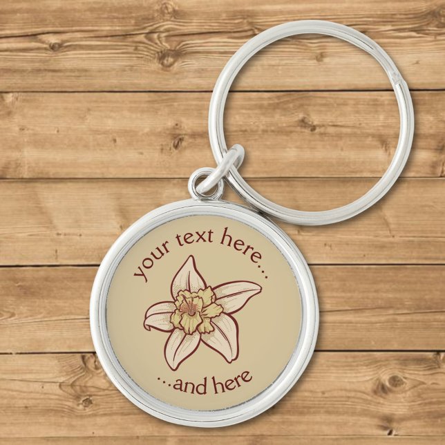 Porte-clés Icône Fleur Vanille (Créateur téléchargé)