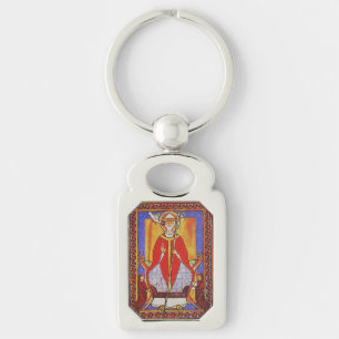 Porte-clés Icône médiévale de Saint Grégoire le Grand