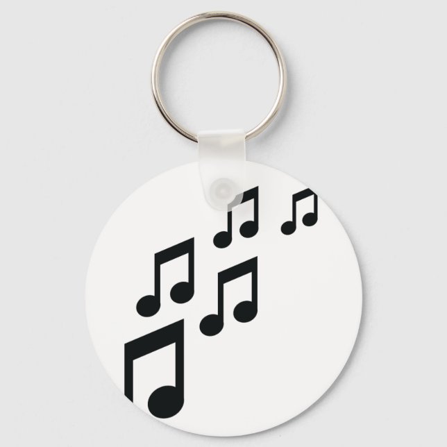 Porte-clés icône notes de musique (Recto)