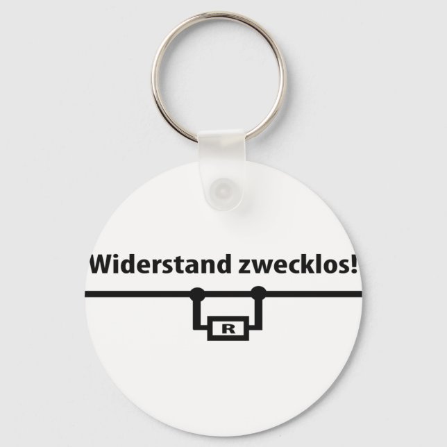 Porte-clés Icône Physik Widerstand zwecklos (Recto)