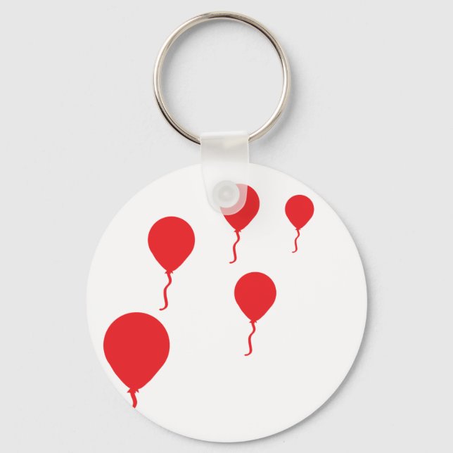 Porte-clés icône représentant une bulle rouge (Recto)