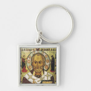Porte-clés Icône russe de St. Nicolas