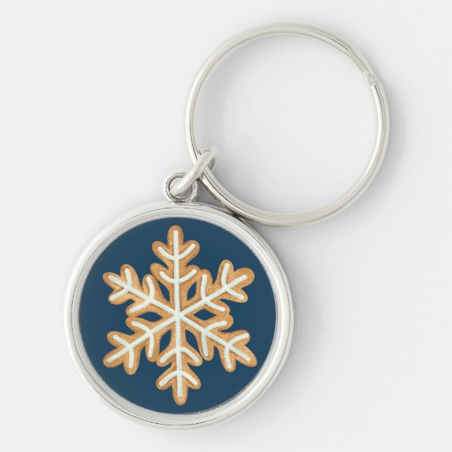 Porte-clés icônes de biscuits de Noël fantaisistes (Devant)