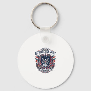 Porte-clés Icônes et symboles du bouclier de liberté patrioti