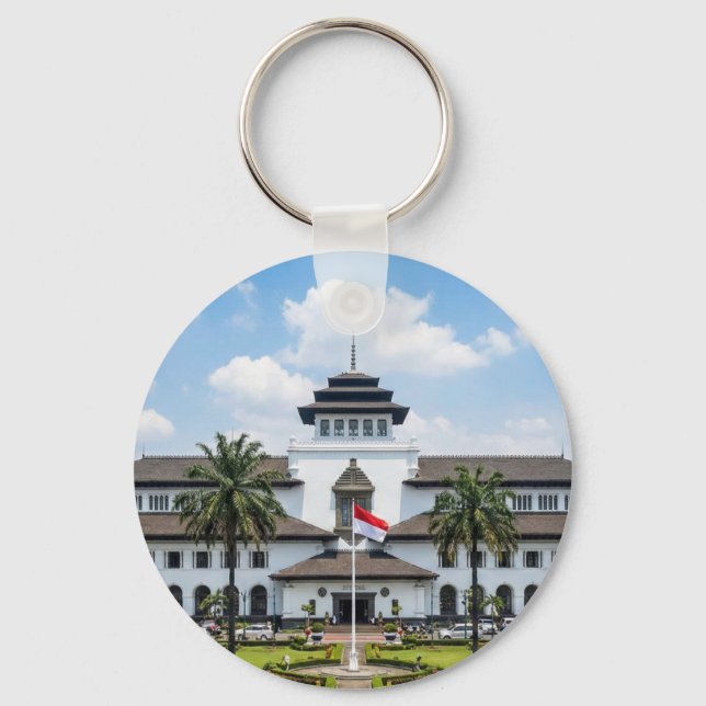 Porte-clés Iconique Gedung Sate Bandung Indonésie (Recto)