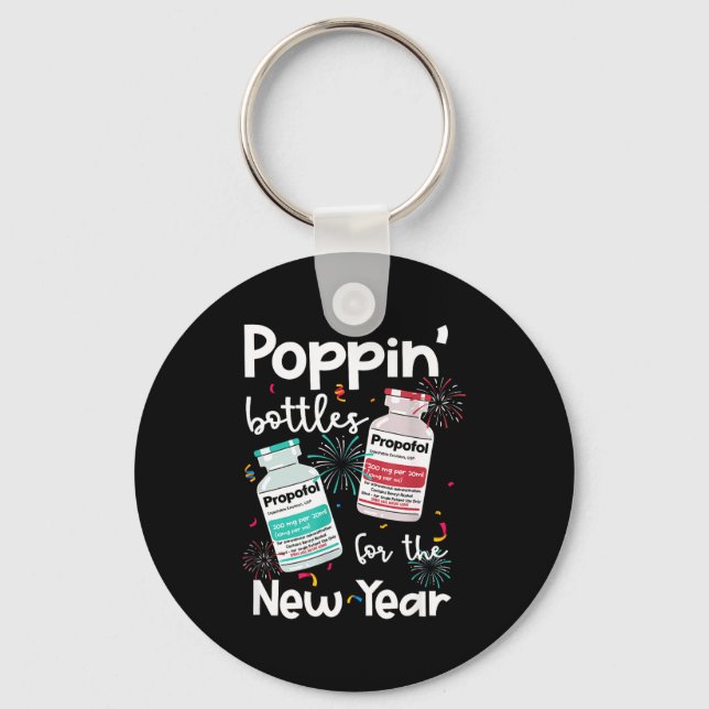 Porte-clés Icu Nurses New Year Eve Outfits Pn Bottles Cu Er N (Recto)