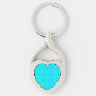 Porte-clés Icy Aqua et Blue Snowflake Motif