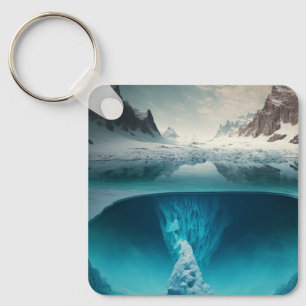 Porte-clés Icy Mountain View