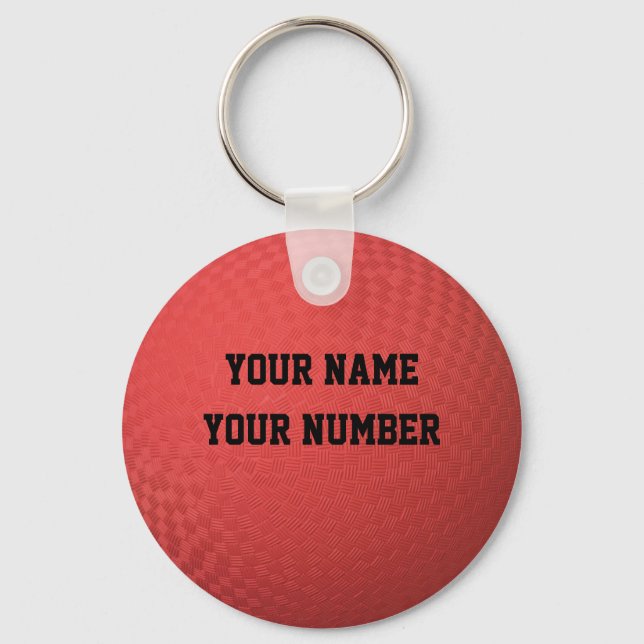 Porte-clés ID Porte - clé Kickball Balise VOTRE NOM ET VOTRE  (Recto)