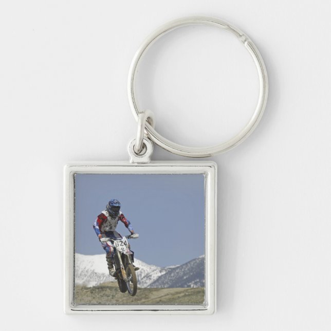 Porte-clés Idaho, course de motocross, course de moto (Devant)