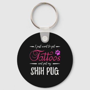 Porte-clés Idée cadeau drôle de maman de chien tatouage amate