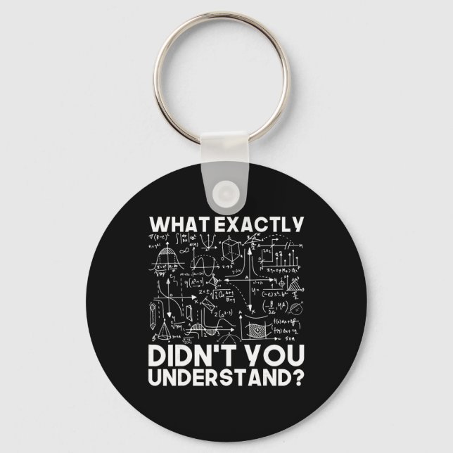 Porte-clés Idée cadeau scientifique drôle physicien maths phy (Recto)