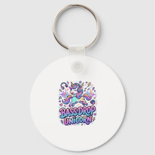 Porte-clés Idée de cadeau licorne basse drop typographie Des