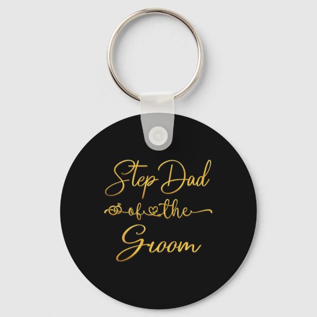 Porte-clés Idée de participation au mariage pour le beau-père (Recto)