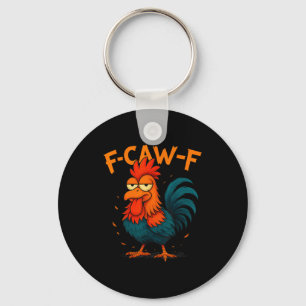 Porte-clés Idée drôle F-caw-f pour le travail F Caw F Bureau