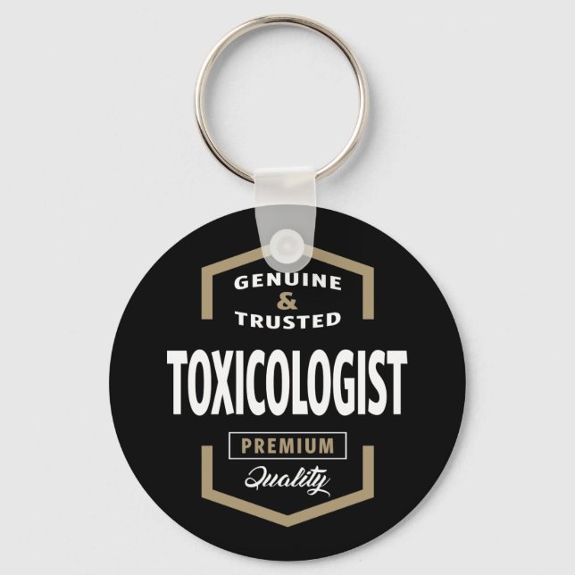 Porte-clés Idées cadeaux de logo toxicologue (Recto)