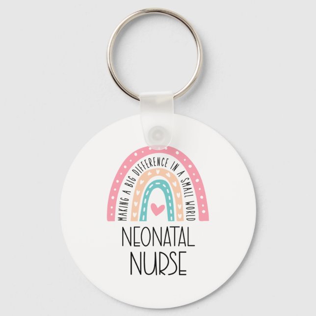 Porte-clés Idées cadeaux de soins infirmiers néonatals (Recto)