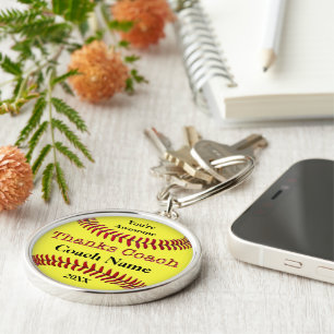 Porte-clés Idées Cadeaux Mercis pour les entraîneurs de softb