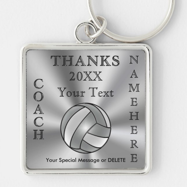 Porte-clés Idées de cadeau d'entraîneur de volleyball (Devant)