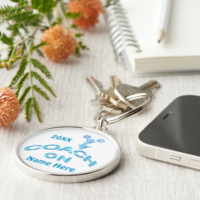 Porte-clés Idées personnalisées de cadeaux d'entraîneur (Côté)