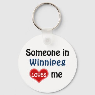 Porte-clés Iemand à Winnipeg houdt van me