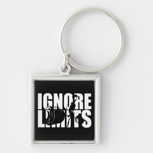 Porte-clés IGNORE LIMITS - Deadlift Worklift Motivational (Devant)