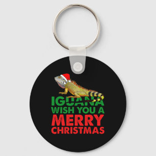 Porte-clés Iguane vous souhaite un joyeux Noël Iguane drôle